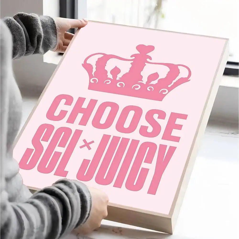 J-Juicy C-Couture Movie Sticky Posters Vintage Room Home Bar Cafe Decor Room Wall Decor