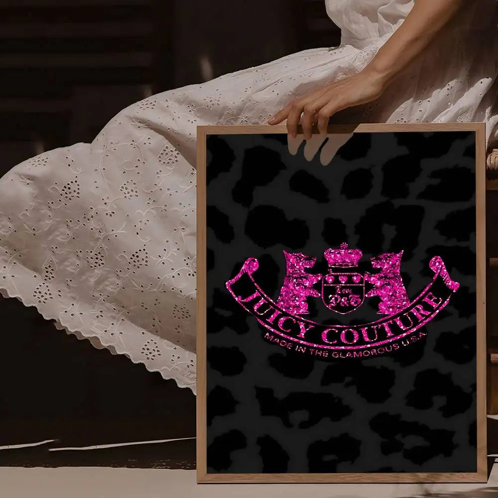 J-Juicy C-Couture Movie Sticky Posters Vintage Room Home Bar Cafe Decor Room Wall Decor
