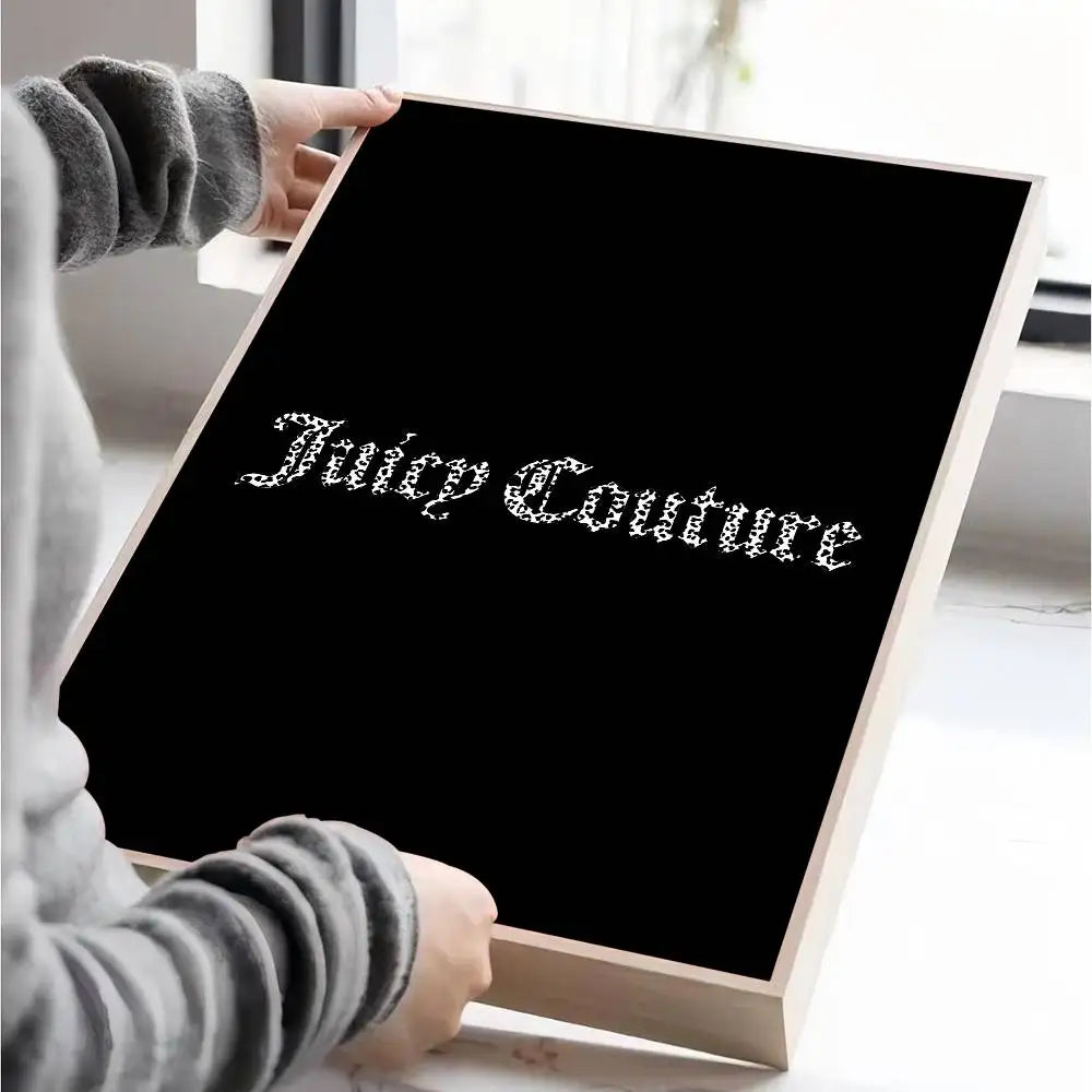 J-Juicy C-Couture Movie Sticky Posters Vintage Room Home Bar Cafe Decor Room Wall Decor