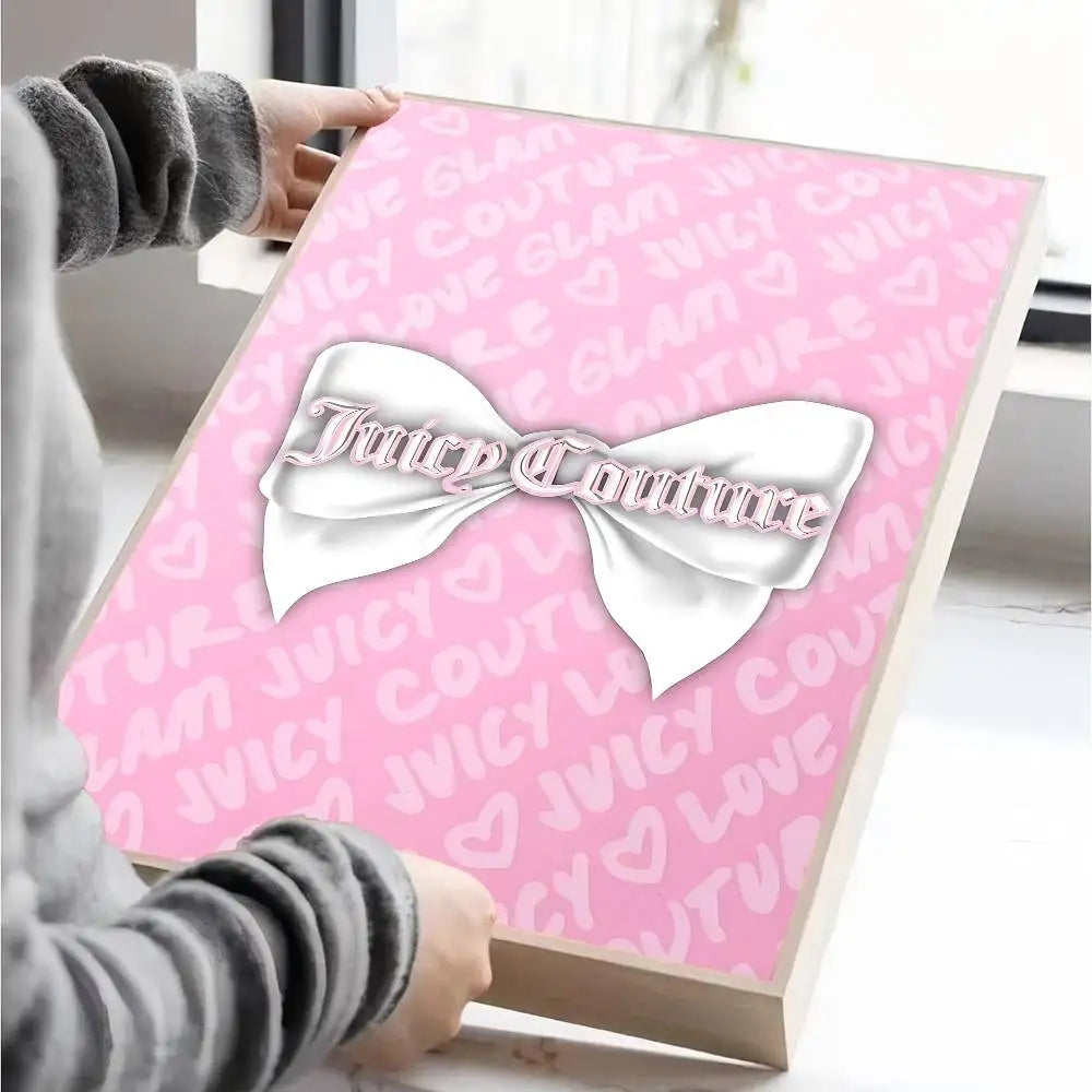 J-Juicy C-Couture Movie Sticky Posters Vintage Room Home Bar Cafe Decor Room Wall Decor