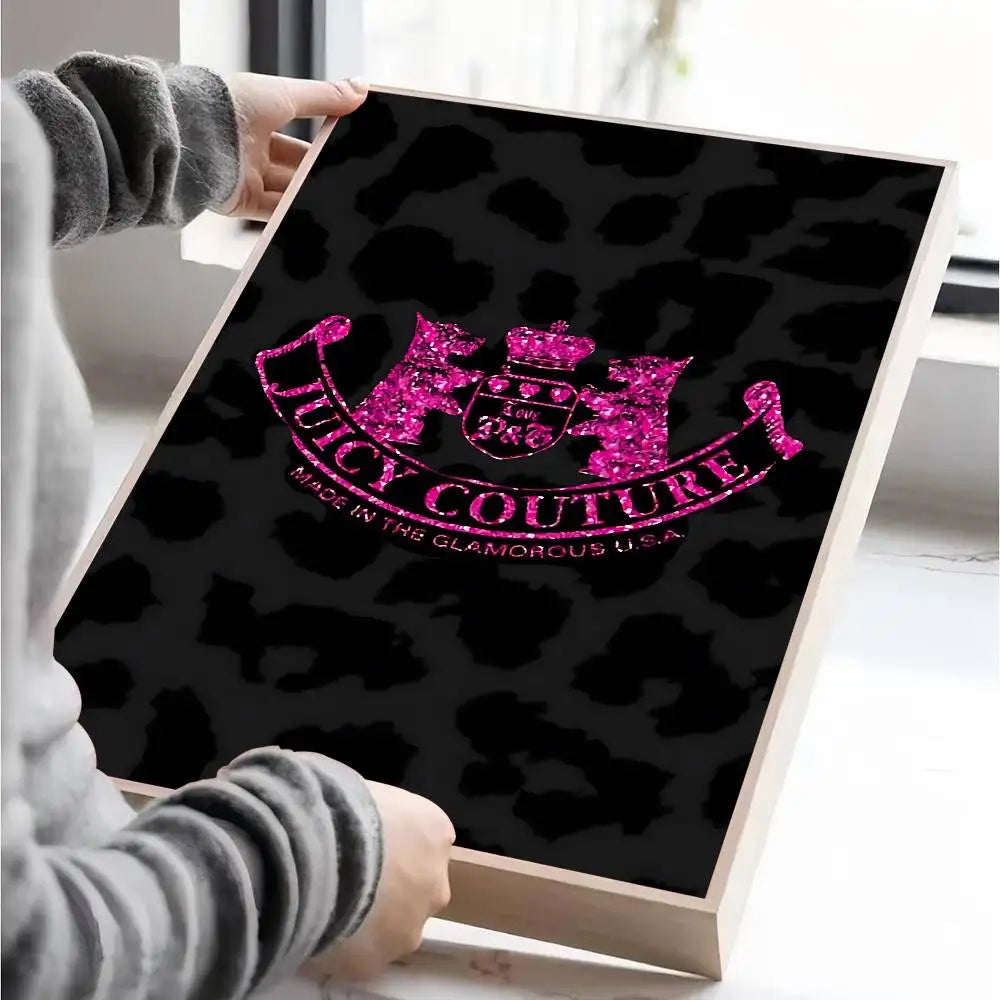 J-Juicy C-Couture Movie Sticky Posters Vintage Room Home Bar Cafe Decor Room Wall Decor