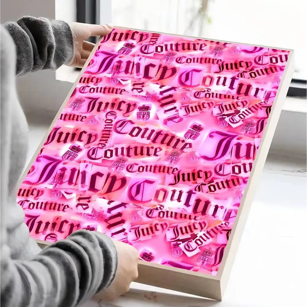 J-Juicy C-Couture Movie Sticky Posters Vintage Room Home Bar Cafe Decor Room Wall Decor