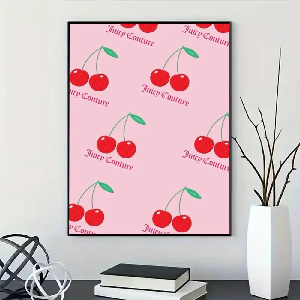 J-Juicy Fashion C-Couture Poster for Modern Decor in Home Offices, Bedrooms, Living Rooms, Kitchens, Bathrooms.