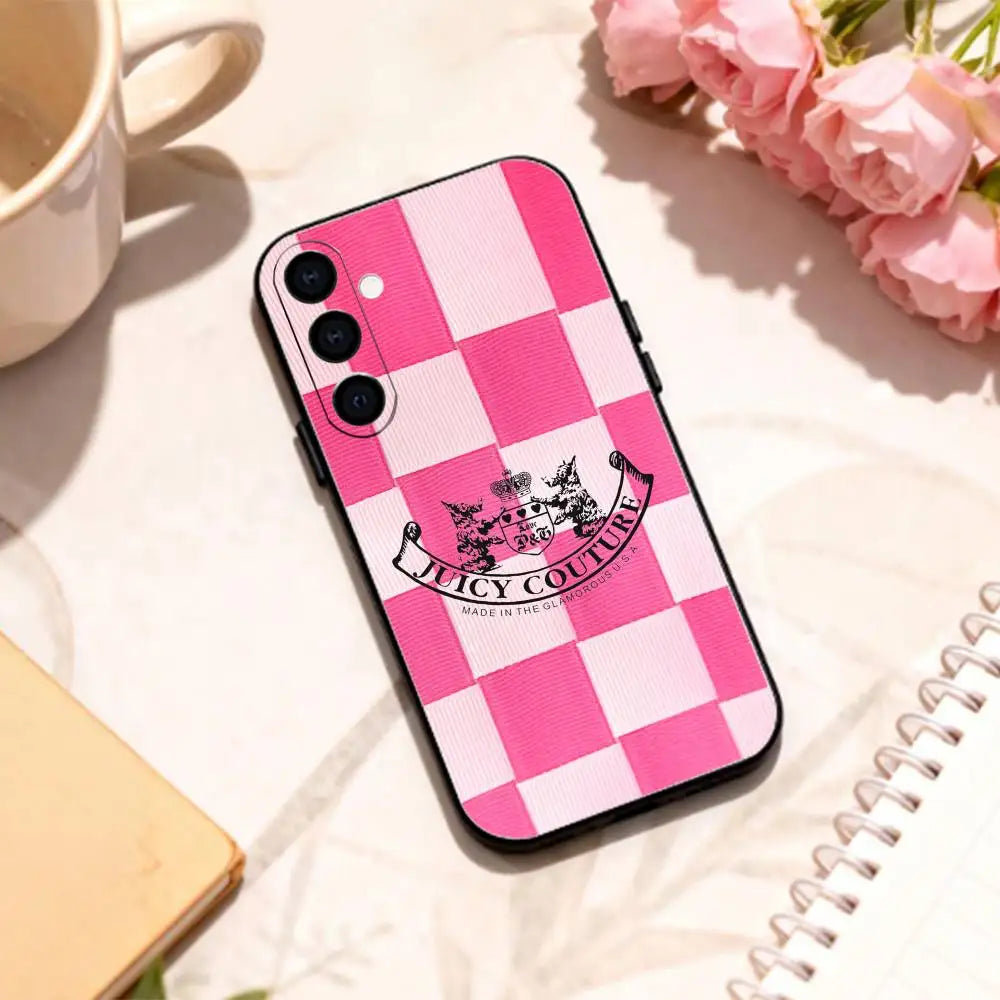 J-Juicy C-Couture L-Leopard  phone Case For Samsung Galaxy A73,A72,A71,A70,A53,A52,A51,Others Soft Black Shell