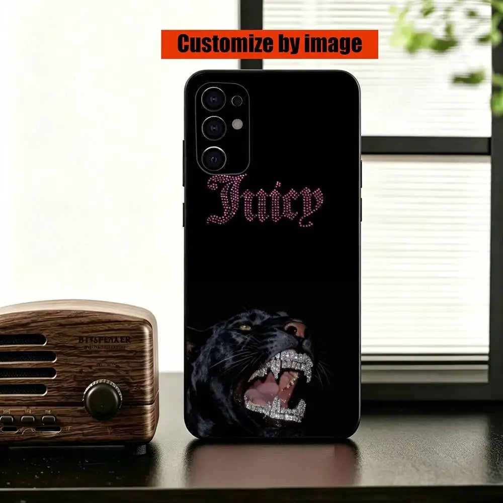 J-Juicy C-Coutures  Phone Case Black Silicone Soft For Samsung S25,S24,S21,S22,S23,S30,Ultra,S20,Plus,Fe,Lite